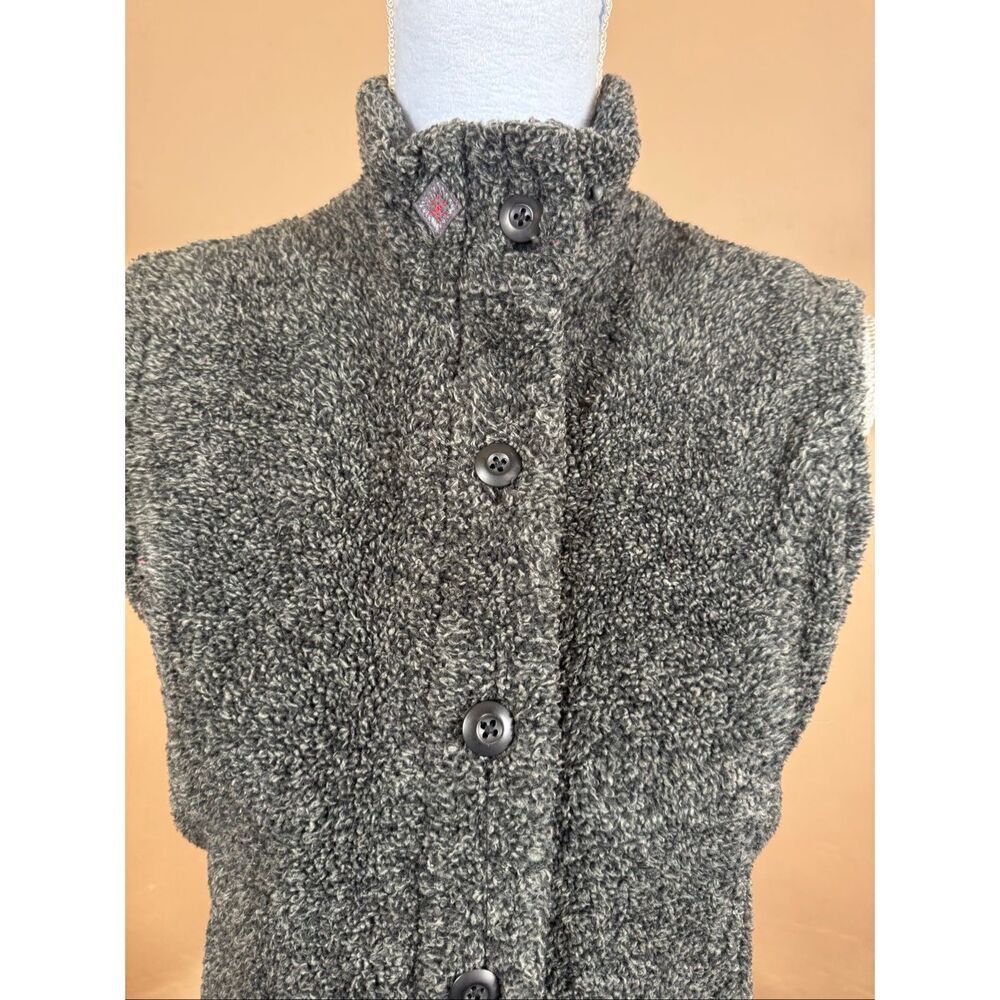 Woolrich Textured Fleece Vest Embroidered Outdoor Women’s Small - Picture 3 of 8